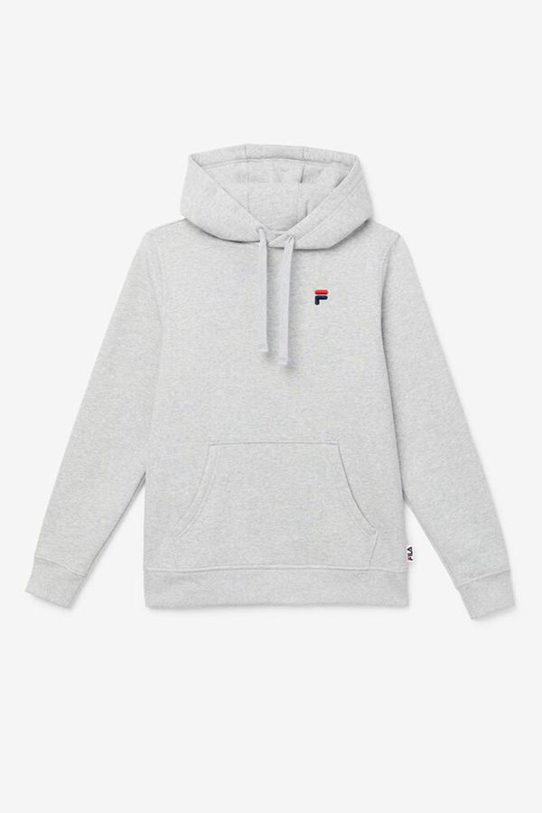 Fila Godfrey Hooded Women's Sweatshirts - Light Grey,NZ 98-74609